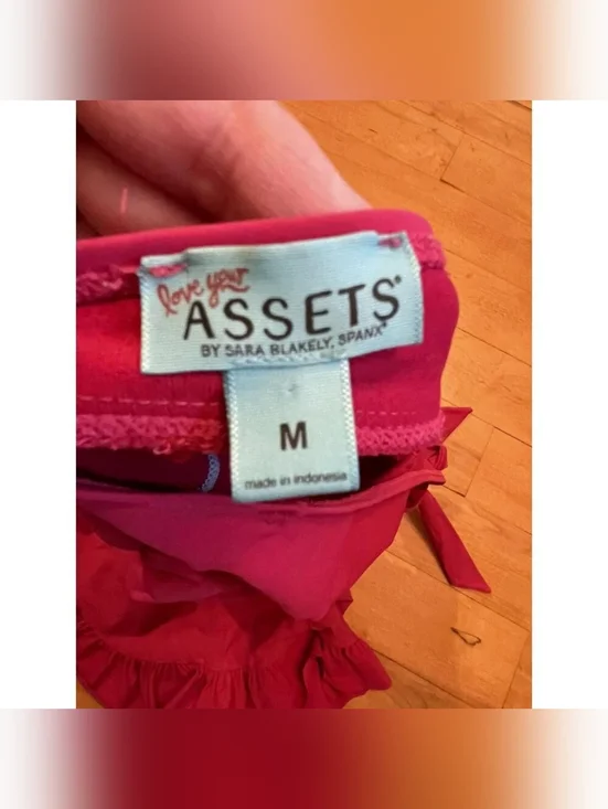 Love your Assets By Spanx Swimsuit One piece Dress Womens Size Medium Rose Pink - Picture 7 of 7